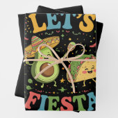 Laten we Fiesta Avocado en Tacos Cinco de Mayo Inpakpapier Vel (In situ)