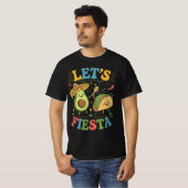 Laten we Fiesta Avocado en Tacos Cinco de Mayo T-shirt (Voorkant volledig)