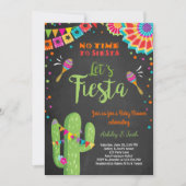 Laten we Fiesta Baby shower uitnodigen Mexicaanse  Kaart (Voorkant)