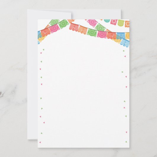 Laten we Fiesta Bridal Shower Invitation Taco Mexi Kaart (Achterkant)