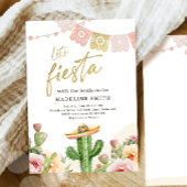 Laten we Fiesta Cactus Aquarel Bruidsmeisjes Uitno Kaart
