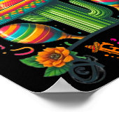 Laten we Fiesta Cactus Cinco De Mayo Mannen Vrouwe Poster (Hoek)