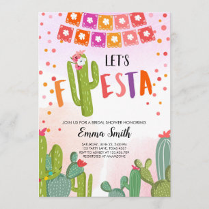 Laten we Fiesta Cactus Mexicaanse Fiesta Couples D Kaart