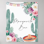 Laten we Fiesta Cactus Vrijgezellenfeest Margarita Poster (Voorkant)