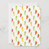 Laten we Fiesta Chili Pepper Verjaardagsfeest Kaart (Achterkant)