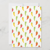 Laten we Fiesta Chili Pepper Verjaardagsfeest Kaart (Achterkant)