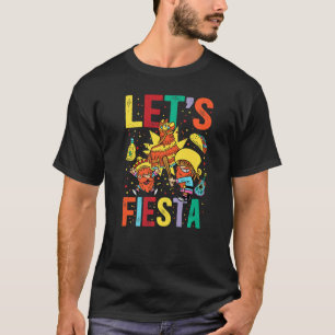 Laten we Fiesta Cinco De Mayo Camisa Mexicana Homb T-shirt