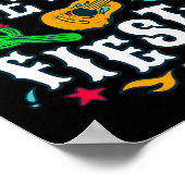 Laten we Fiesta Cinco de Mayo Mexicaanse Festival Poster (Hoek)