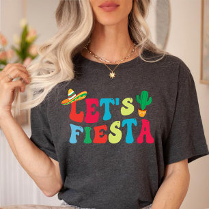 Laten we Fiesta, Cinco De Mayo   Mexicaanse Fiesta T-shirt