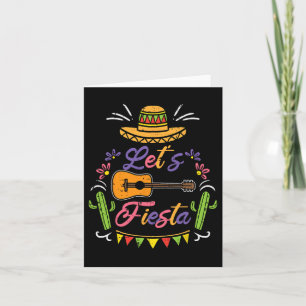 Laten we Fiesta Cinco De Mayo Mexicaanse Partij Ma Kaart