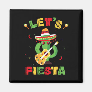 Laten we Fiesta Cinco De Mayo Mexican Party Women Magneet