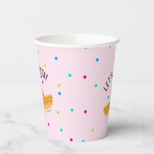 Laten we Fiesta Cinco de Mayo Paper Cups Papieren Bekers (Links)