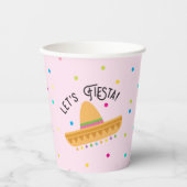 Laten we Fiesta Cinco de Mayo Paper Cups Papieren Bekers (Voorkant)