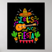 Laten we Fiesta Cinco De Mayo Party Mexicaanse git Poster (Voorkant)