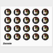 Laten we Fiesta Como Te Llamas Cinco De Mayo Como Ronde Sticker (Vel)