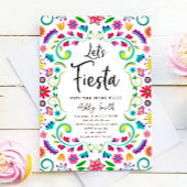 Laten we Fiesta Floral Fiesta Mexicaans Vrijgezell Kaart