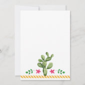 Laten we Fiesta Girl Birthday-uitnodiging Kaart (Achterkant)