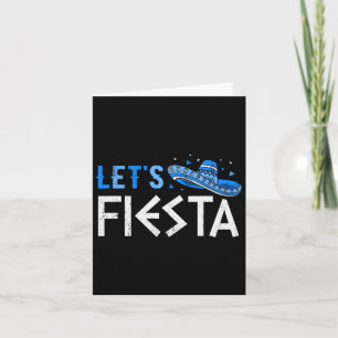 Laten we Fiesta Grappig Grieks Pasen Cinco de Mayo Kaart