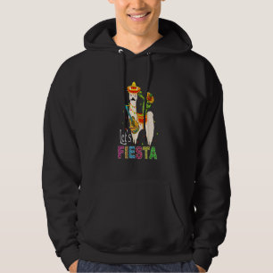 Laten we Fiesta Llama Cinco De Mayo Cactus Sombrer Hoodie