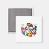 Laten we Fiesta Mexicaanse feestviering hartslag v Magneet (Voorkant / Achterkant)