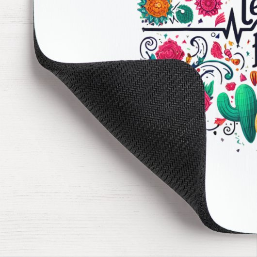 Laten we Fiesta Mexicaanse feestviering hartslag v Muismat (Hoek)