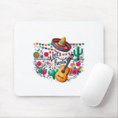 Laten we Fiesta Mexicaanse feestviering hartslag v Muismat (Met muis)