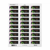 Laten we Fiesta Mexican Return Address Label Cactu (Full Sheet)