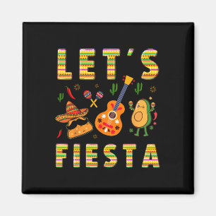Laten we Fiesta Nacho Gitaar Avocado Grappig Cinco Magneet