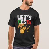 Laten we Fiesta Party Cinco De Mayo 5th May Mexica T-shirt (Voorkant)
