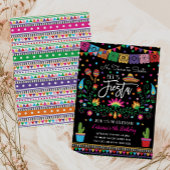 Laten we Fiesta tot we Siesta Mexicaanse verjaarda Kaart