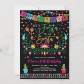 Laten we Fiesta tot we Siesta Mexicaanse verjaarda Kaart (Voorkant)