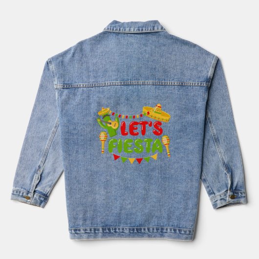 Laten we Fiesta Tri-Blend Shirt Denim Jacket (Achterkant)
