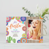 Laten we Fiesta uitnodigen Mexicaanse dag 30 Vrouw Kaart (Staand voorkant)