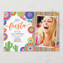 Laten we Fiesta uitnodigen Mexicaanse dag 30 Vrouw Kaart
