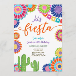 Laten we Fiesta uitnodigen Mexicaanse dag 30 Vrouw Kaart