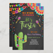 Laten we Fiesta uitnodigen Mexicaanse Verjaardag C Kaart (Voorkant / Achterkant)