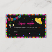 Laten we Fiesta Waterverf baby shower diaper raffl Informatiekaartje (Voorkant)
