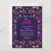 Laten we Fiesta waterverf baby shower Kaart (Voorkant)