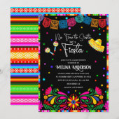 Laten we Fiesta waterverf baby shower Uitnodiging (Voorkant / Achterkant)