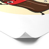 Laten we Fizzical Funny Soda Pop Pun halen Poster (Hoek)