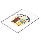 Laten we Fizziek worden Funny Frisdrank Grap Notitieboek (Linkerzijde)