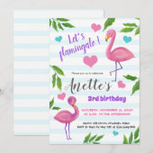 Laten we Flamingale | Tropische feestdag voor gevl Kaart (Voorkant / Achterkant)