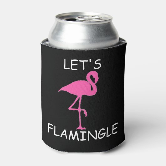 Laten we flamingle bachelorette koelbox party blikjeskoeler (Blikje Voorkant)