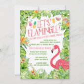 Laten we Flamingle Bachelorette Party houden Kaart (Voorkant)