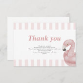 Laten we flamingle bedankkaartje bedankkaart (Voorkant / Achterkant)