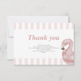 Laten we flamingle bedankkaartje bedankkaart