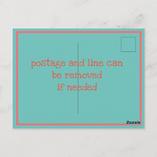 Laten we Flamingle! Briefkaart (Achterkant)