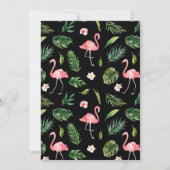 Laten we flamingle bruids douche uitnodiging (Achterkant)