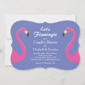 Laten we Flamingle Couple's Shower uitnodigen - pa Kaart (Voorkant)