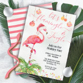 Laten we Flamingle en Jingle Tropical Flamingo Par Kaart